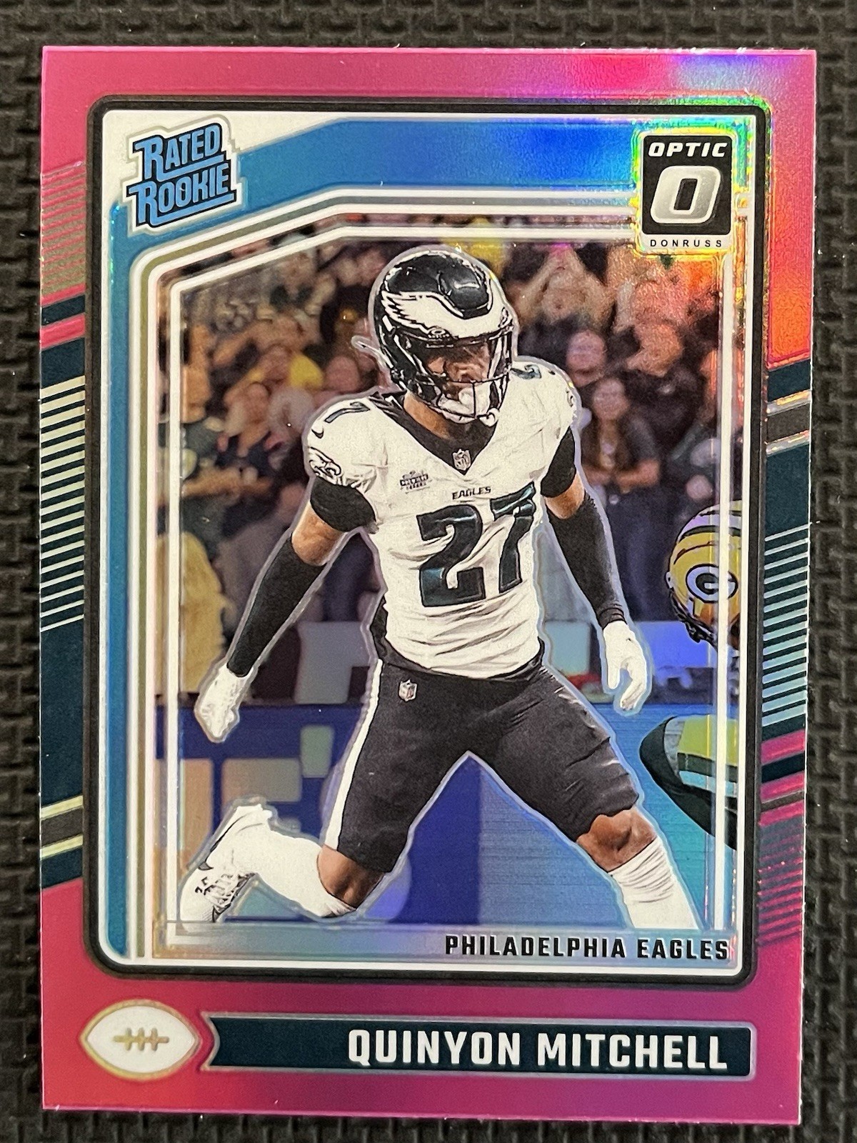 2024 Panini Donruss Optic - Rated Rookie Quinyon Mitchell #282 Pink Prizm (RC)
