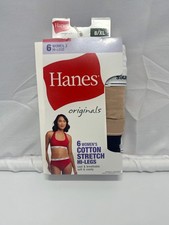 Hanes Originals Women s Cotton Stretch Hi-Leg Underwear 6-Pack