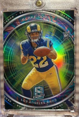2024 Panini Spectra - Gamma Blake Corum #G-BCM Psychedelic Prizm /5 (RC)