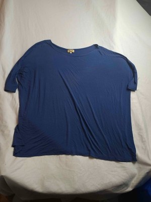 Piko 1988 Tunic Top Womens S Blue Coastal Grandmacore Capsule Wardrobe Boho Chic