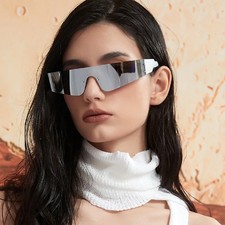 Rimless Sport Sunglasses UV400 Lenses Colorful Frameless Driving Women Glasses