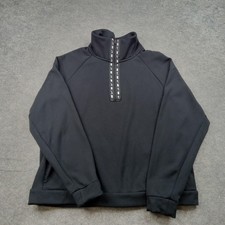 Nike Sweatshirt Mens Large Black 1/4 Zip Fleece Pullover Athletic BV4966-010