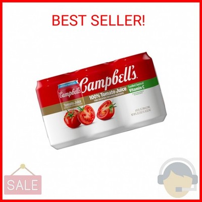Campbell's 100% Tomato Juice, 11.5 fl oz Can (6 Pack)