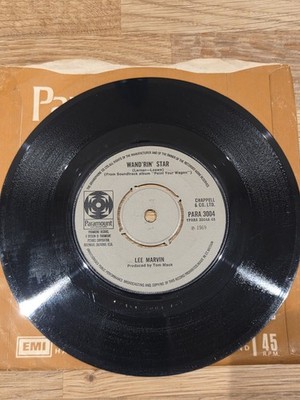 LEE MARVIN - Wand'rin' Star - 1969 UK 7'' Vinyl Single Paramount Push-Out Centre