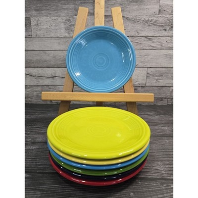 Set Of 7 Fiestaware Salad/Dessert Plates Mixed Colors Ceramic 7  Lead Free READ