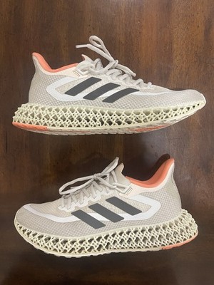 Adidas 4D Forward AEROREADY Running Shoes Women's Size 8.5 Light Gray Orange