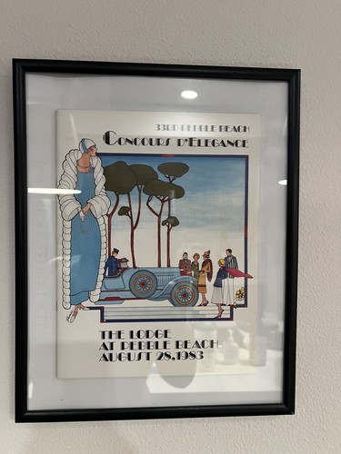 1983 Concours d'Elegance Pebble Beach Poster – Original – 33rd Annual 1983 Quail