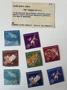 Haiti PIRATES - Tourism 1961 Set of 8 Lightly cancelled (CTO) Stamp Set