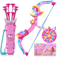 Unicorn Toys for Girls Ages 3-12, 6 Lights BowArrow Unicorn Horn, Wings, Star...