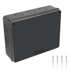 Junction Box IP65 Outdoor Waterproof Box with Reserved Holes ABS Plastic Elec...