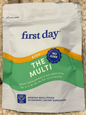 First Day Kids The Multi Vitamin Gummies 60 Count Monthly Refill Pouch New