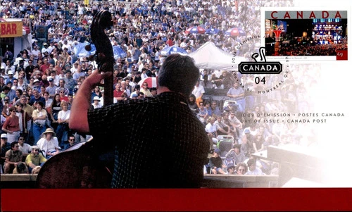 CANADA 2004 FESTIVAL INTERNATIONAL DE JAZZ DE MONTREAL FIRST DAY COVER !! M141