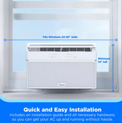 #ad #ad Midea 12000 BTU U Shaped Window AC WiFi 115V $239.00