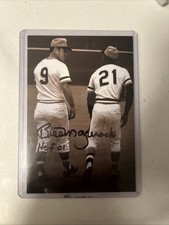Bill Mazeroski AUTOGRAPHED Roberto Clemente HOF01 Postcard 4x6 (Black Ink)