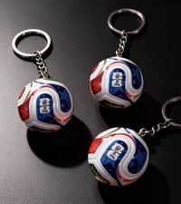 50PCS 3D Soccer Ball Keychain Mini Soccer Pendant for Fans World Cup Style Gift
