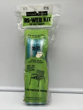 Greenes Fence Re-Web Kit Chair Webbing 39ft. X 2 1/4”  Lawn Furniture Blue White