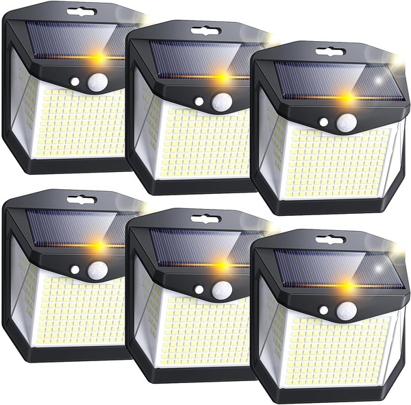 Solarlampen FüR AußEn Mit Bewegungsmelder: 248 LED Solar Lampe Outdoor 3 Modi B-image