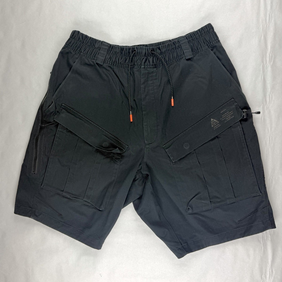 NikeLab ACG SU17 Cargo Shorts - Black - Men's Large - 880981-010