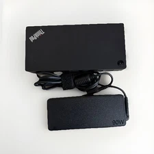 Lenovo ThinkPad USB-C Universal Dock 40AY LDA-KP Docking Station w/CABLES