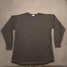 REI Men’s LT Gray Thermal Base Layer Shirt Long Sleeve Made in USA
