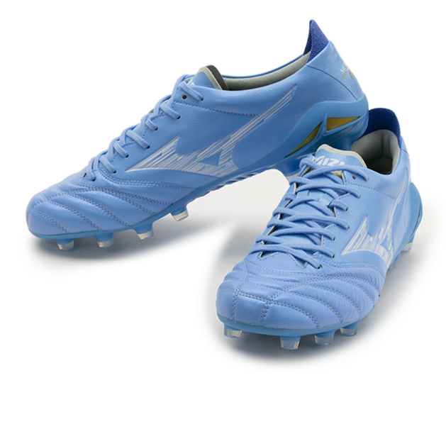 Mizuno Morelia Neo IV Elite MD Soccer Cleats Blue White P1GA263225