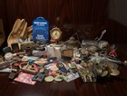 Vintage Junk Drawer Lot Estate Mix Gunga B Thermometer Ricardo Di Roma Ita Knife — photo 1