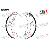 FTE Bremsbackensatz 203Mm Passend FüR Nissan Micra Note Renault Clio Modus