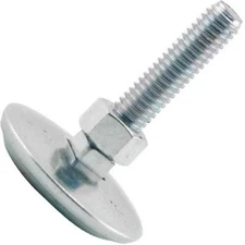 Leg Leveler 3/8 - 16 thread, 2" length, 200 lbs capacity, 1.75 inch base diamete