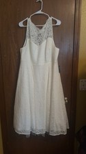 Torrid Ivory Lace Tea-Length Wedding Dress - Size 28 - Brand New w/Tags