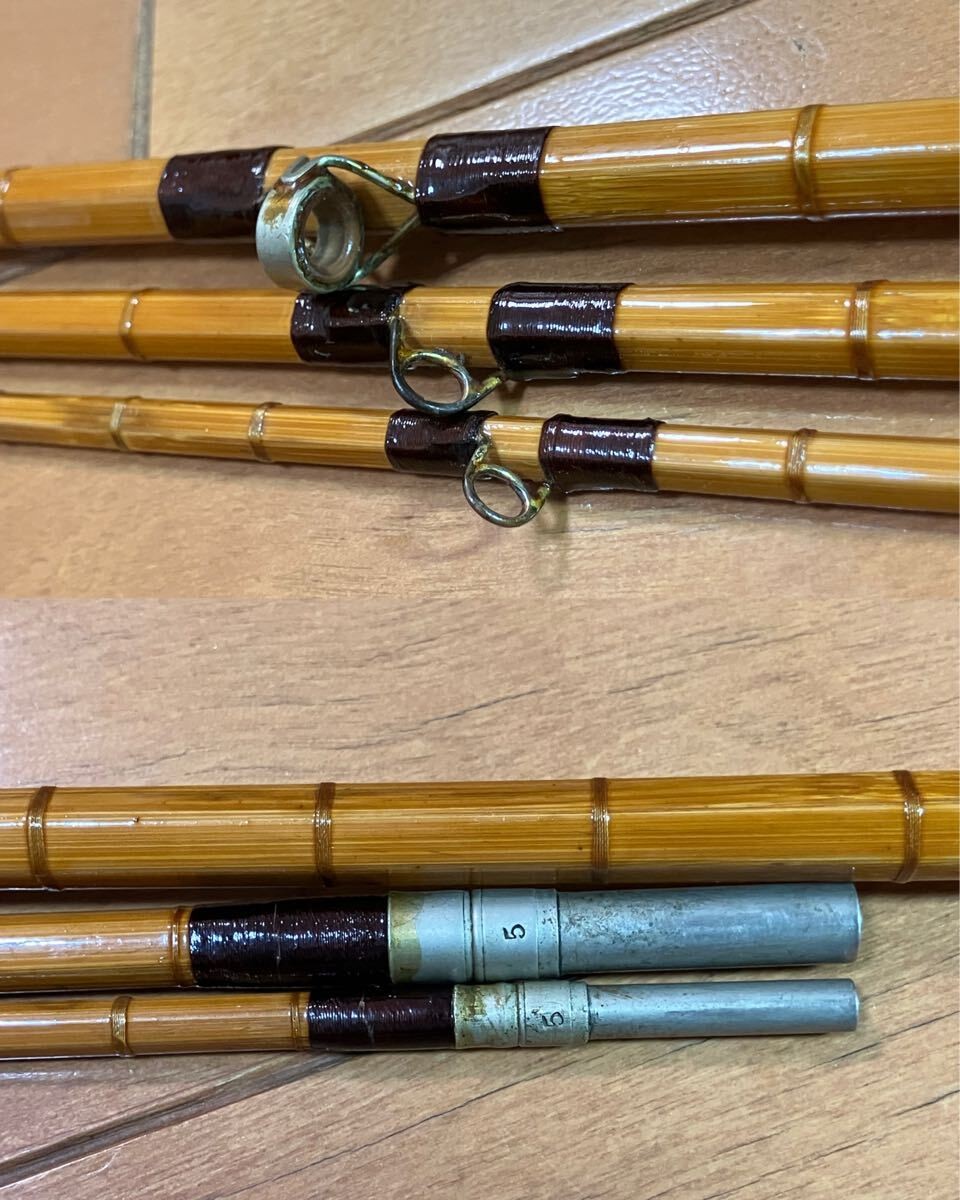 HARDY Fly Rod Palakona Deluxe Bamboo #5 9ft 3 pieces Fly Fishing