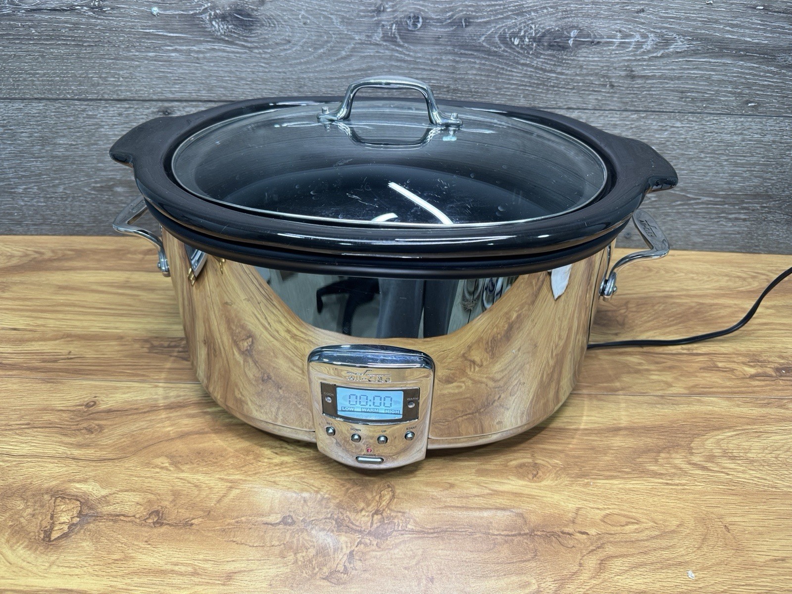 ALL-CLAD 7-Quart Slow Cooker Stainless Steel Crock Pot w/ Ce