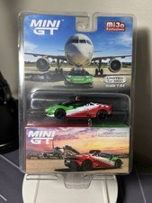 Mini GT 193 Lamborghini Huracan EVO Bologna Airport 2020 Follow-Me Blister Mijo