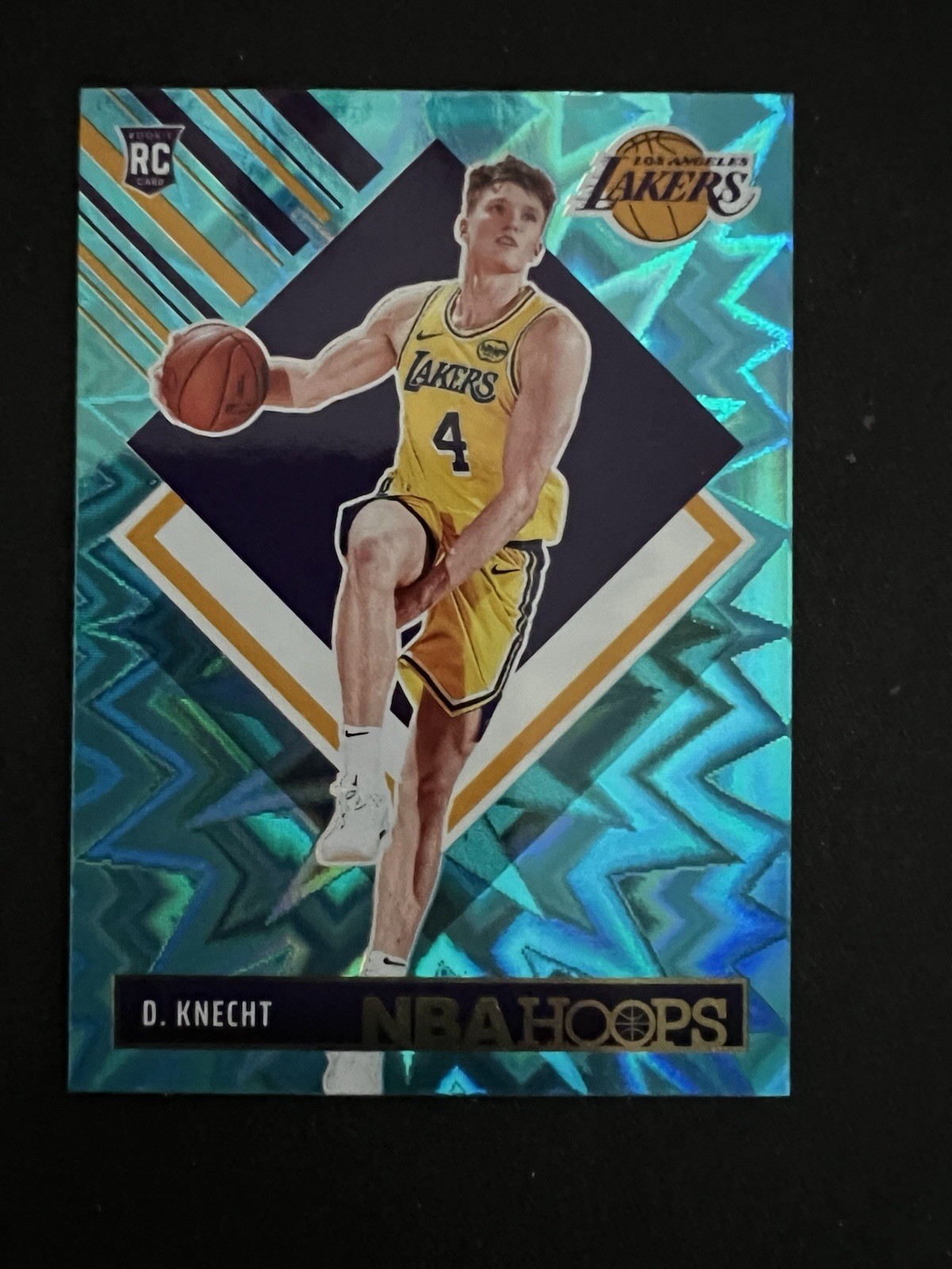 2024-25 Panini Nba Hoops - Hoops Tribute Teal Explosion #294 Dalton Knecht (RC)