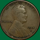 1915-D Lincoln Wheat Cent Fine F Coin #36792