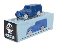 OFFICINA-942 1/76 Fiat 500B Van 1948 Blau Statisches Modell Diecast