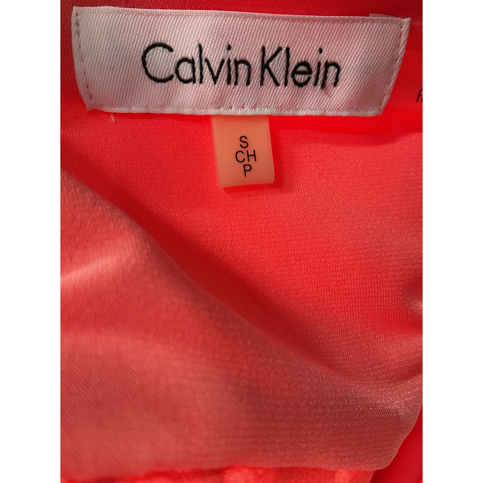 Calvin Klein Orange Polyester Blouse - image 3