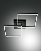 LED Deckenleuchte Schwarz Aluminium B:65 Cm 3000 K Deckenlampe Schlafzimmer