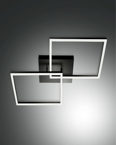 LED Deckenleuchte Schwarz Aluminium B:65 Cm 3000 K Deckenlampe Schlafzimmer-image