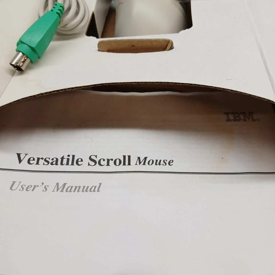 Rare Vintage IBM 6 Button PS/2 MO02W Trackball Versatile Scroll Mouse Mint Condi - Image 4 of 4