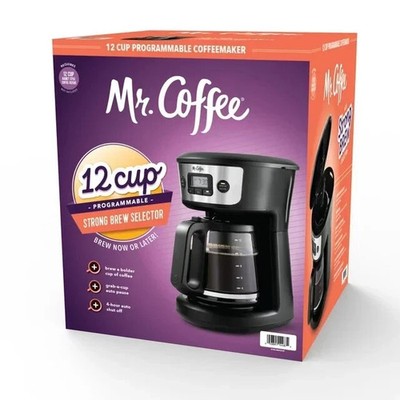 Mr. Coffee 12 Cup Programmable Coffeemaker Strong Brew BVMC-MSX23 Black Open Box
