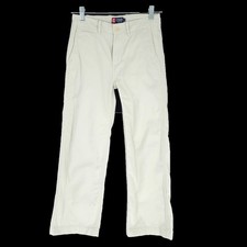 Chaps Boy Pant 100 Cotton Color Cream Tan Size 12  25x25.5 - NWT