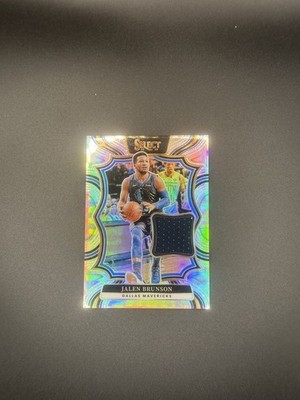Panini Select Jersey Game-Worn Patch Jalen Brunson Dallas Mavs #TM-BRU MVP