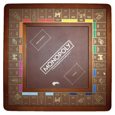 MONOPOLY LUXURY EDITION COLLECTIBLE BURL WOOD...