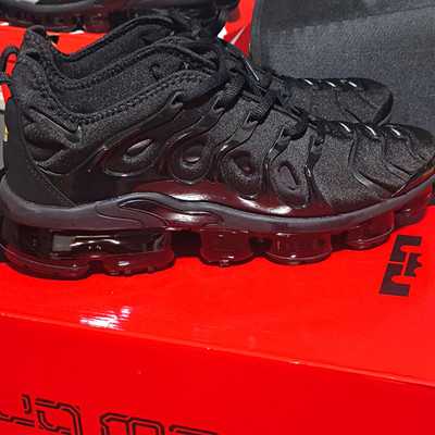 Nike Air VaporMax Plus Triple Black 2018 Men's Low Top Lace-Up 924453-004