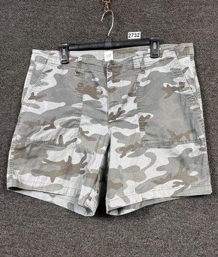 Gap khaki Utility Shorts Damengröße 16 grün Tarnmuster 5" Schrittlänge