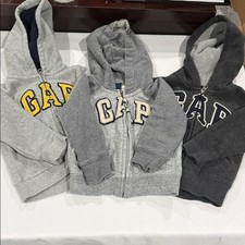 GAP Kids Trio Gray and Dark Gray Hoodies