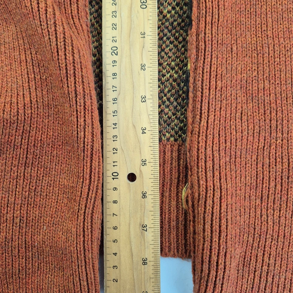 GAUDI Cardigan 18 Marrón Mujer Abierto Long Line Manga Corta Alpaca Mohair... - Imagen 2 de 4