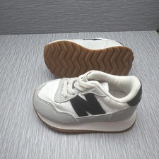 New Balance 237 Toddler Sneakers Gray Black Gum Sole Lace Up Shoes Kids 5.5
