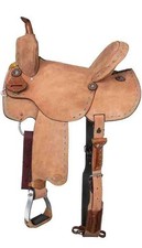 Barrel Racing Western Horse Saddle Leather Handmade Tooled Trail Tack Equestrian