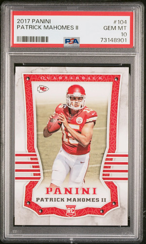 2017 Panini Patrick Mahomes II #104 PSA 10